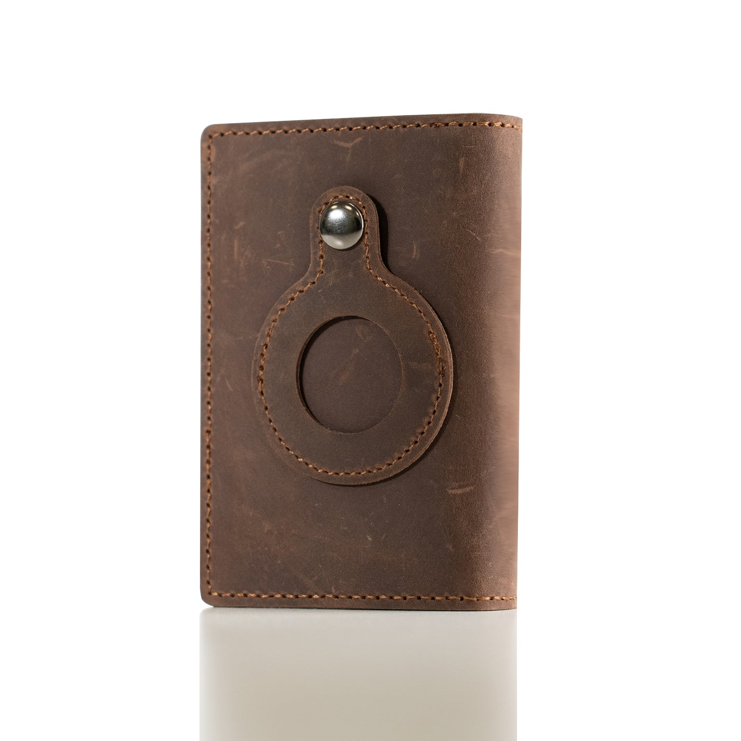 Uranus Series Portafoglio RFID Slim AIRTAG BLU/MARRONE/NERO/COGNAC/FIBRA DI CARBONIO/CUOIO DORATO